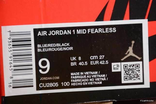 1 CU2805-100 Mid Great Jordan Fearless Air the SE Blue 1031